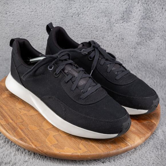 Allbirds Mens Courier Sneaker KGC02E Black Fabric Comfort Size 14 M - Picture 1 of 10